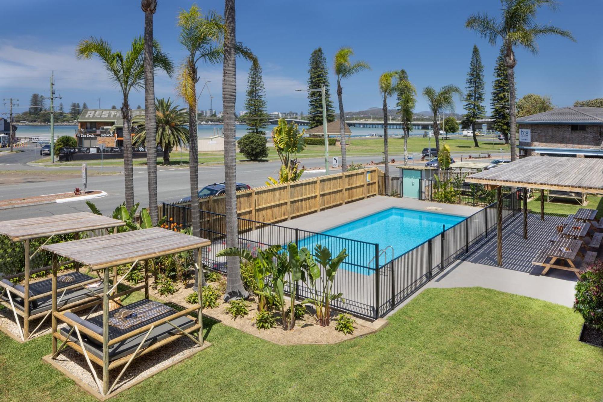 South Pacific Palms Motor Inn Tuncurry Exterior foto
